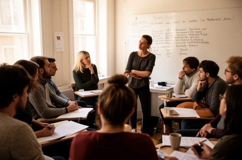 Praxisübung im Moderationskurs